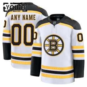 Boston Bruins Hockeydrakt Custom Fanatics Premium 2024-25 Hvit Borte - Barn